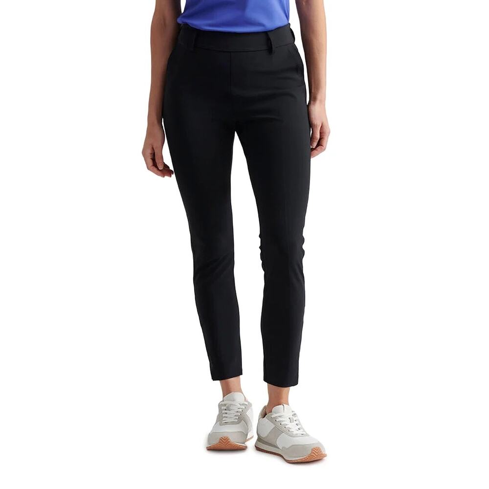 Peter Millar Womens Wicking Golf Pants Size 6 Black Country Club Preppy Sporty
